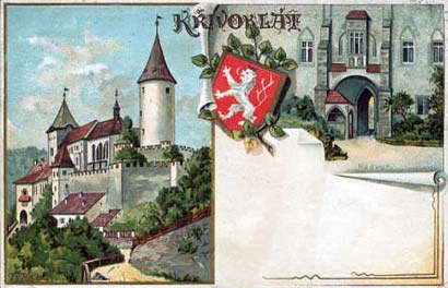 krivoklat postcard