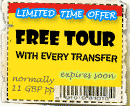 Free tour offer for every passenger of your group when booking return airport transfer.